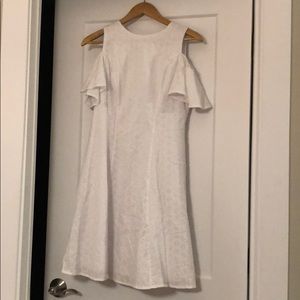 White cotton cocktail dress
